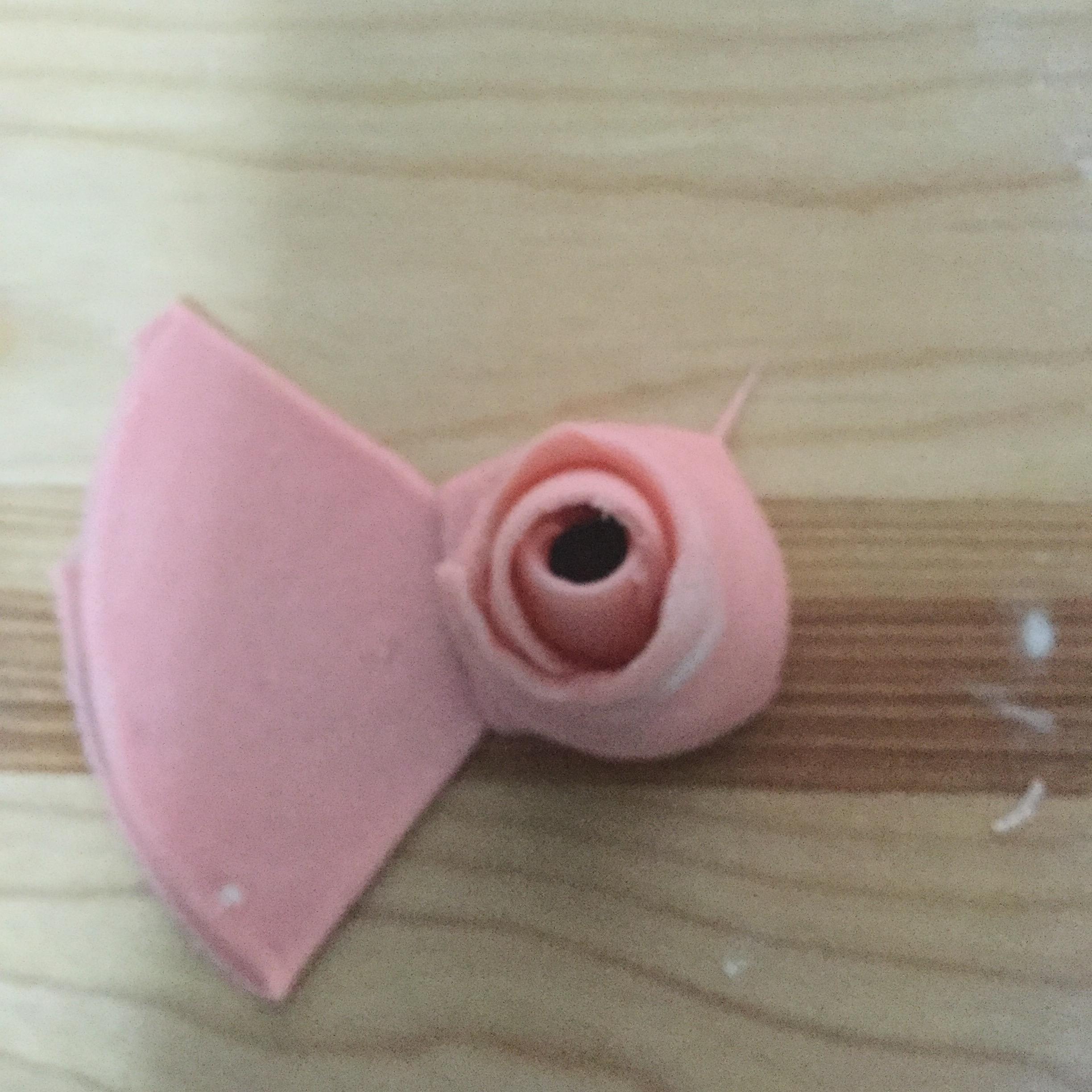 粉色少女夢幻玫瑰花面包的做法 步骤8