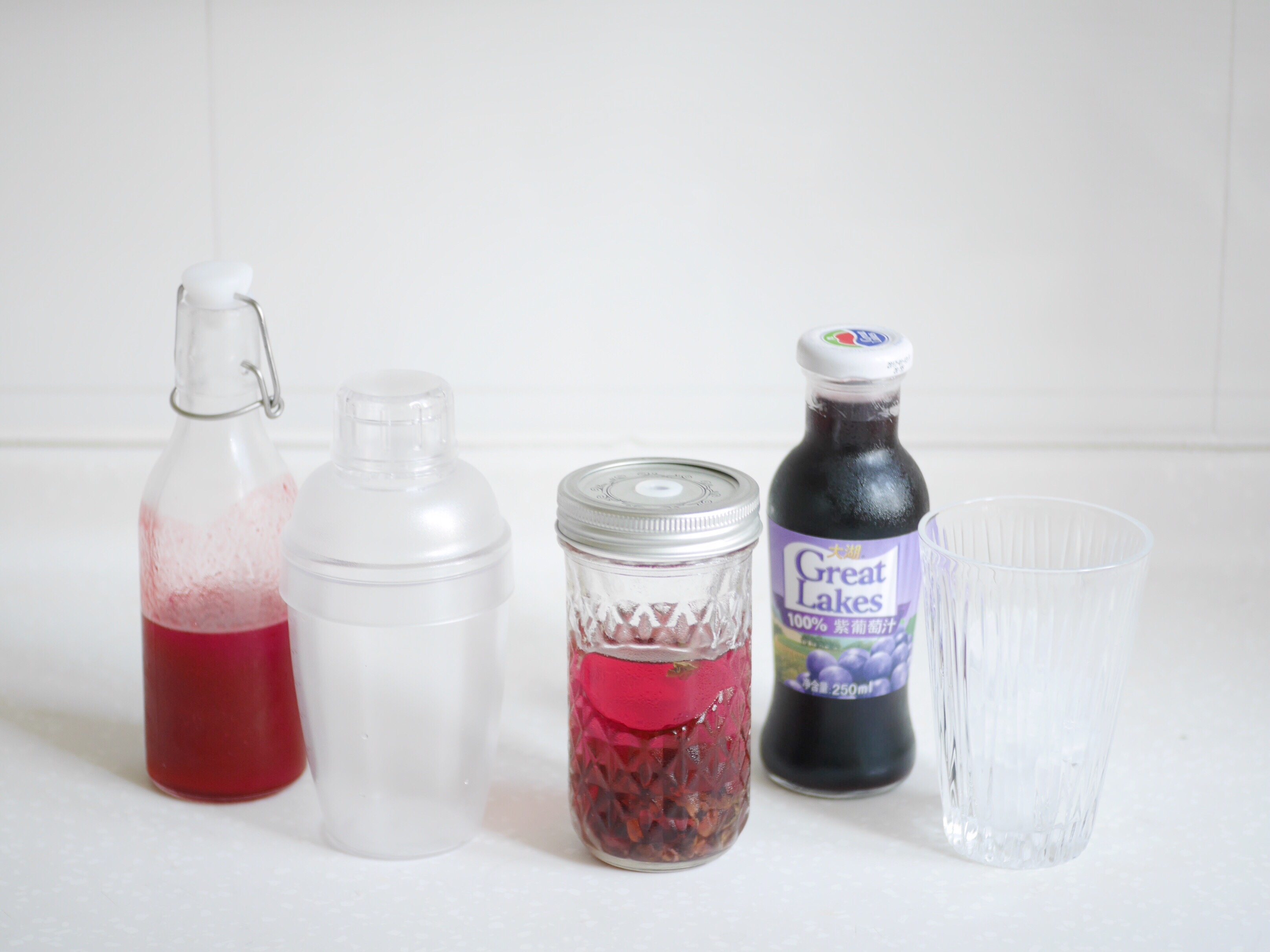 【紅莓葡萄洛神花冰搖茶】神似冰搖紅莓黑加侖，附紅莓糖漿的做法(⁎⁍̴̛ᴗ⁍̴̛⁎)的做法 步骤3