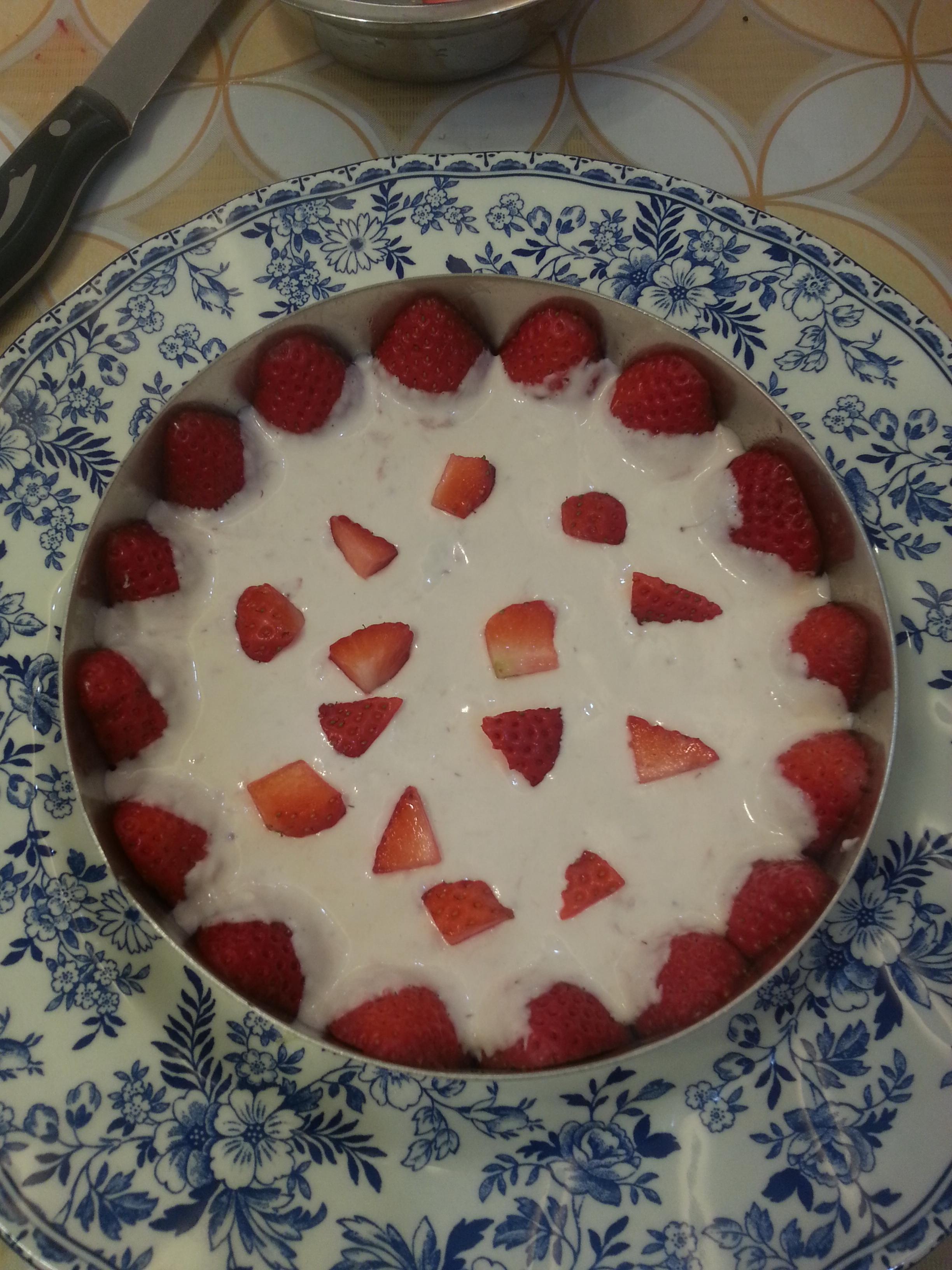 草莓凍芝士蛋糕的做法 步骤14