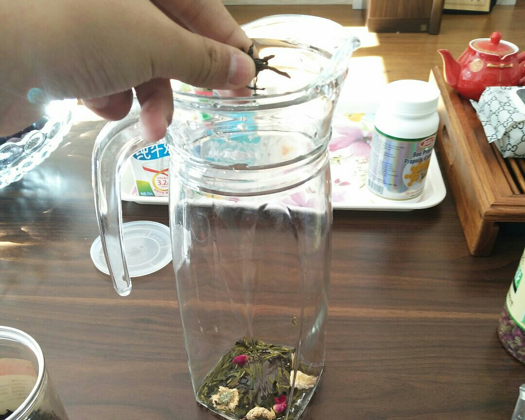 大號龍井金菊枸杞茶的做法 步骤4
