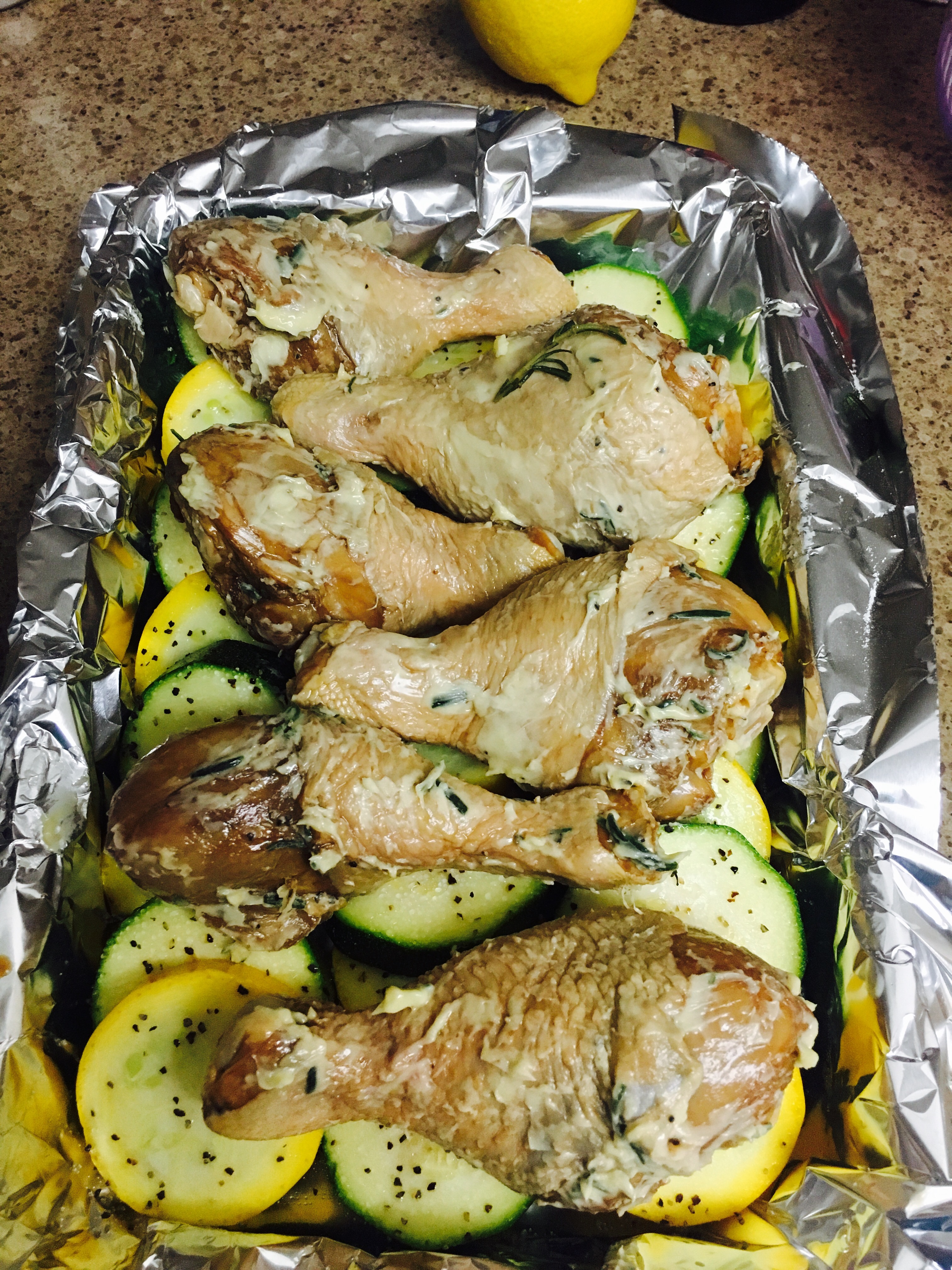 烤箱菜—檸檬雞烤菜瓜的做法 步骤2