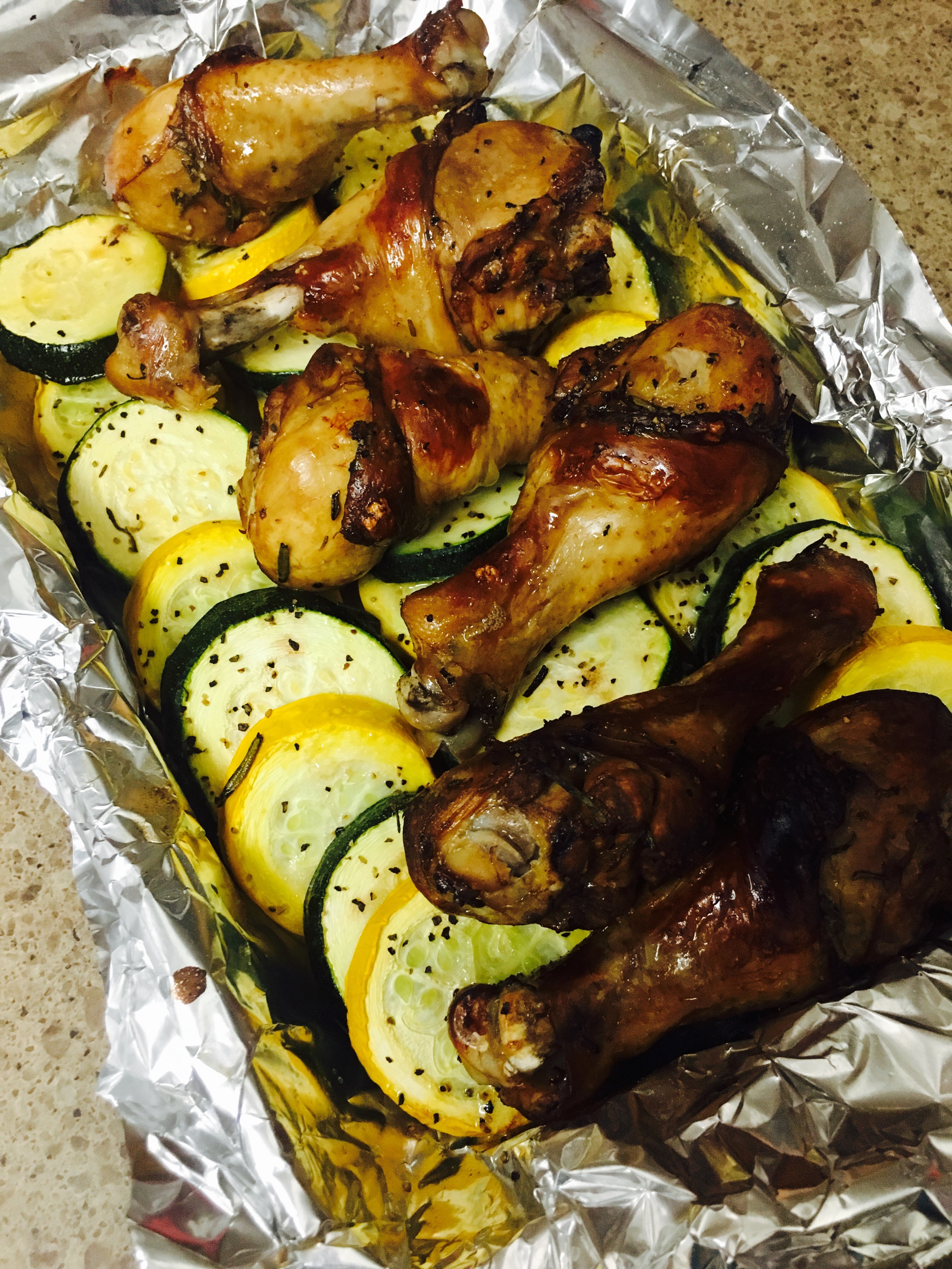 烤箱菜—檸檬雞烤菜瓜的做法 步骤3