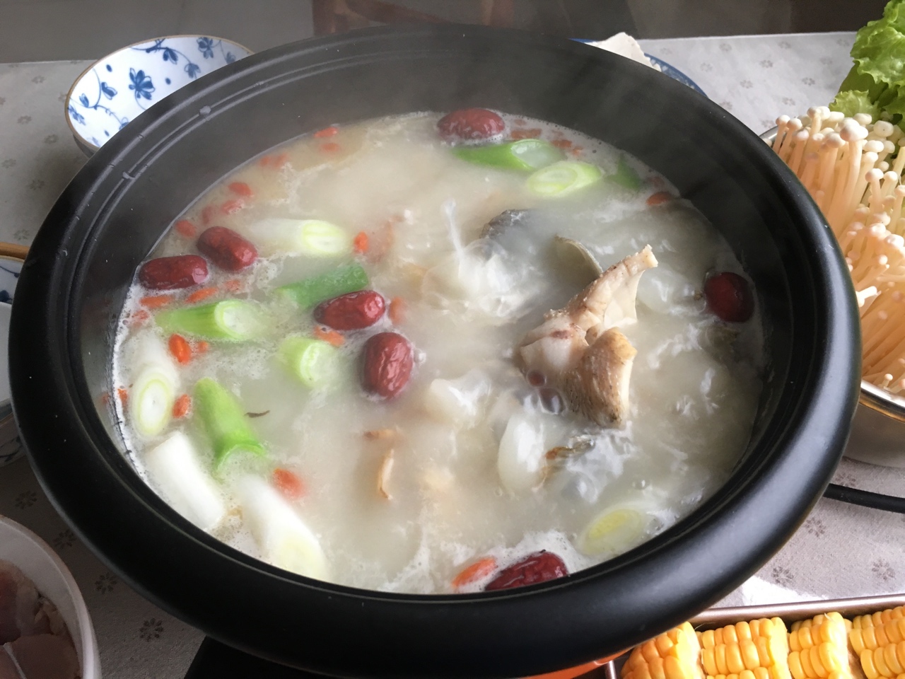 清淡魚湯涮鍋的做法 步骤19