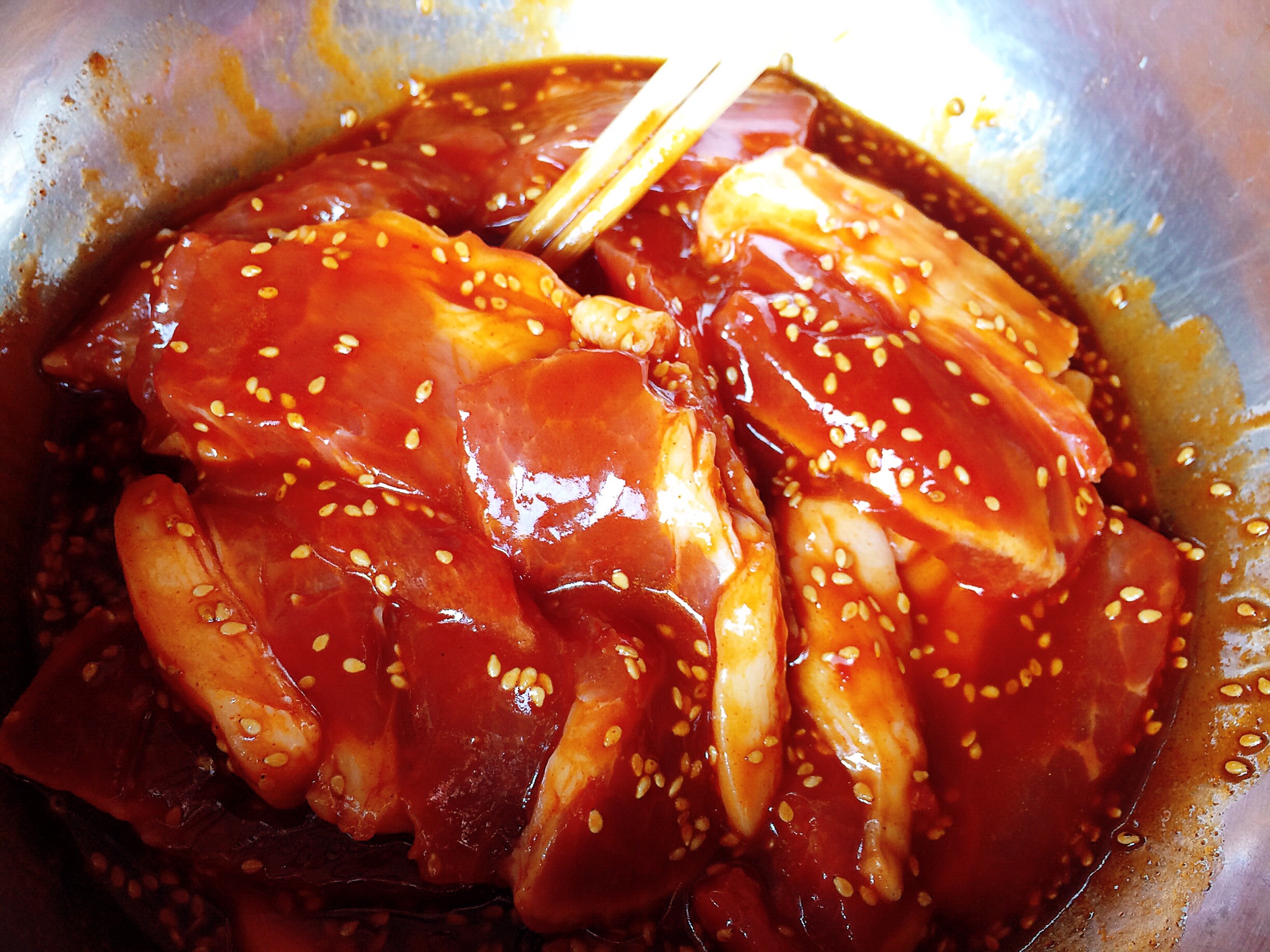 韓式烤五花肉(平底鍋版)的做法 步骤3