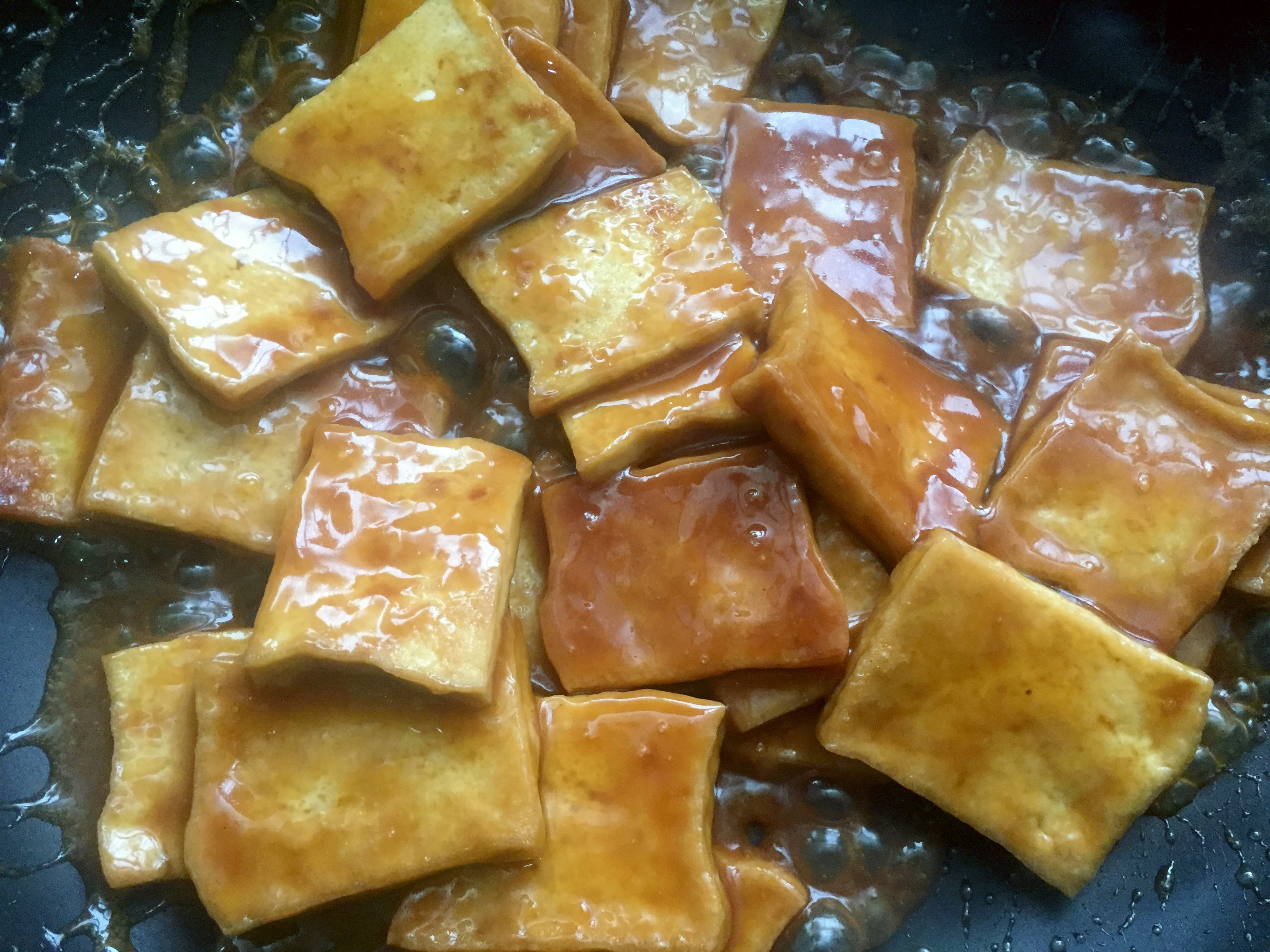 照燒黃金豆腐的做法 步骤12