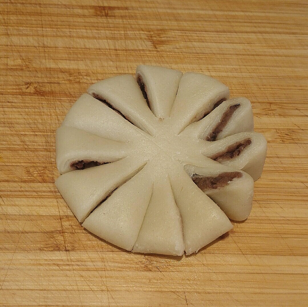 中式酥點（豆沙酥、菊花酥、葵花酥）的做法 步骤22