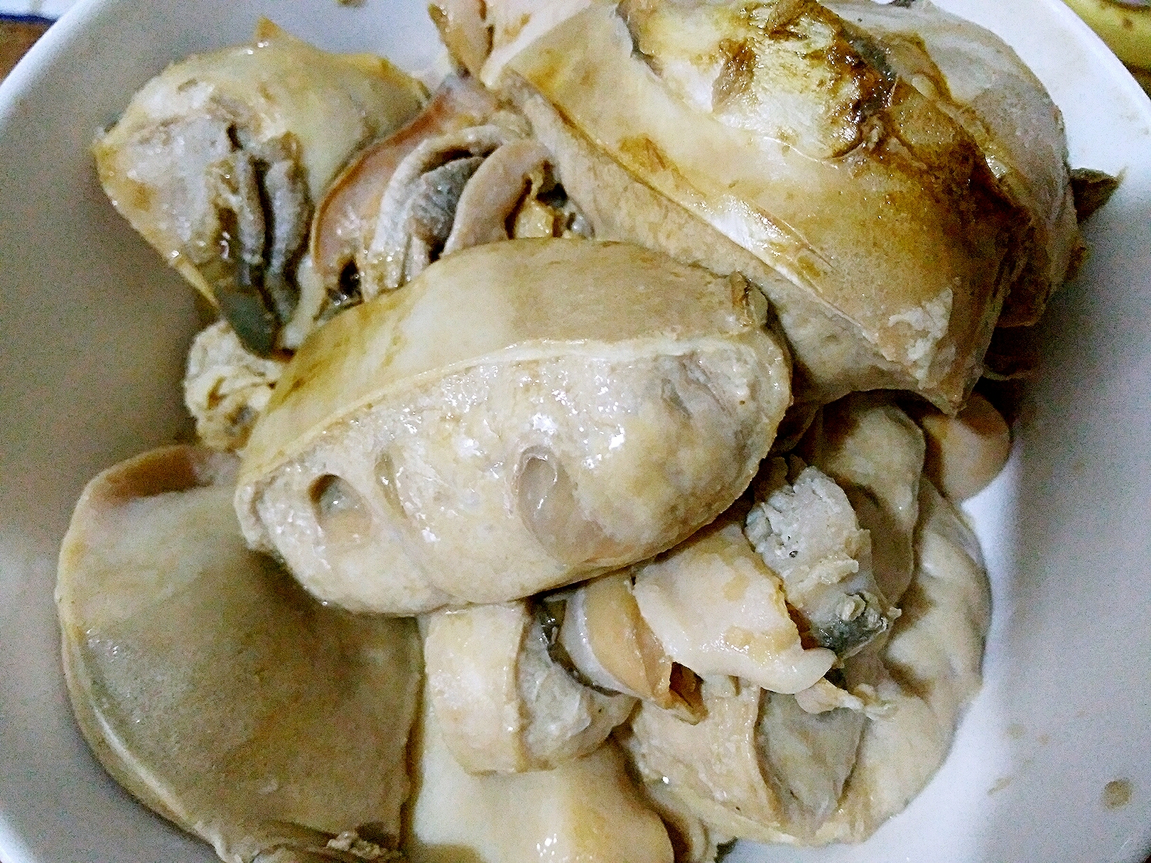 鹹肉河蚌燉豆腐 ★中國菜★的做法 步骤1