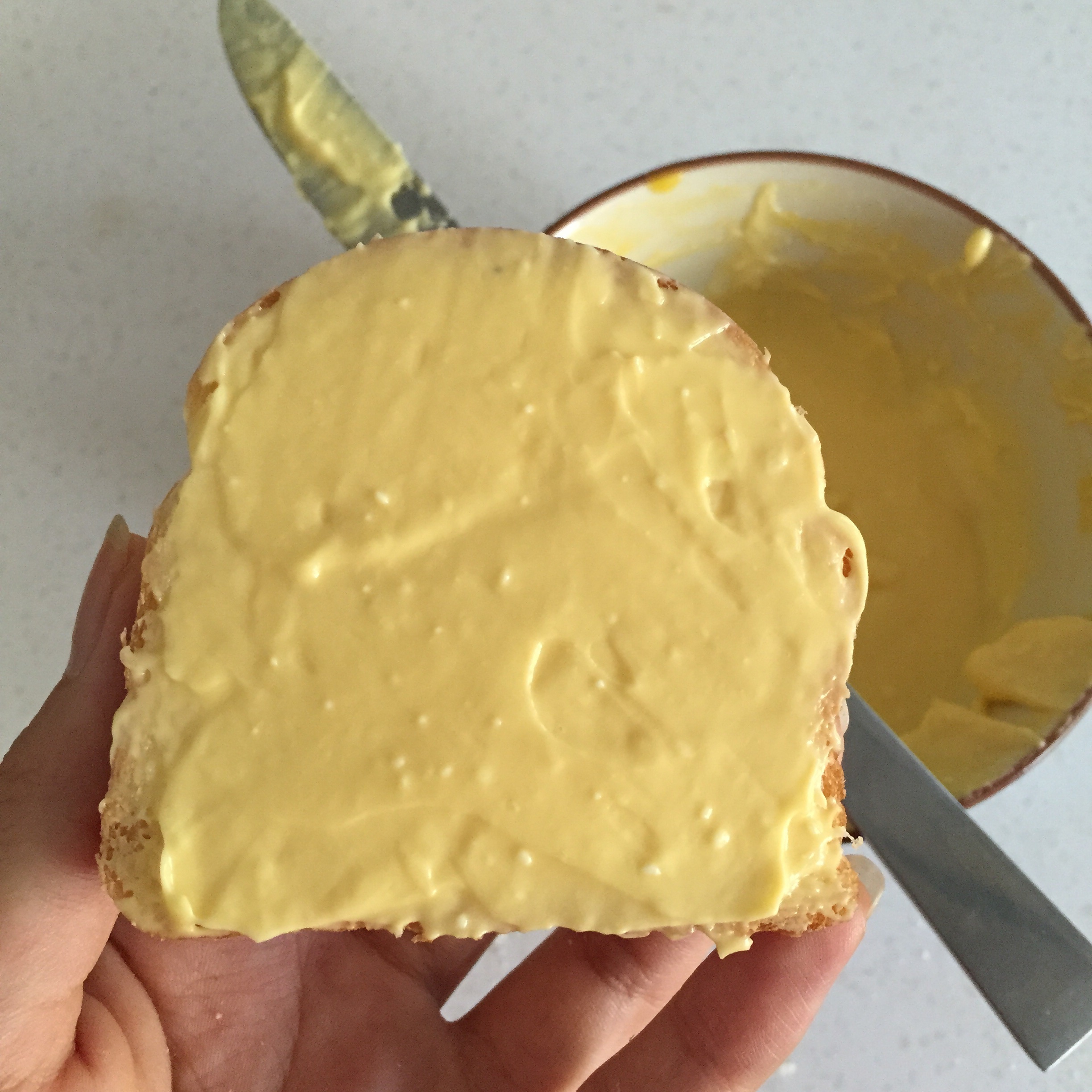 乳酪厚片（消耗吐司，奶油乳酪）的做法 步骤2