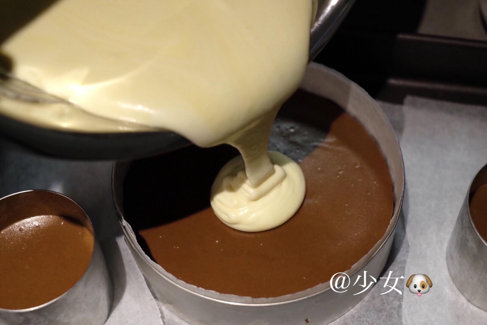 <LeTao> 巧克力雙層芝士蛋糕配方大公開！！的做法 步骤15