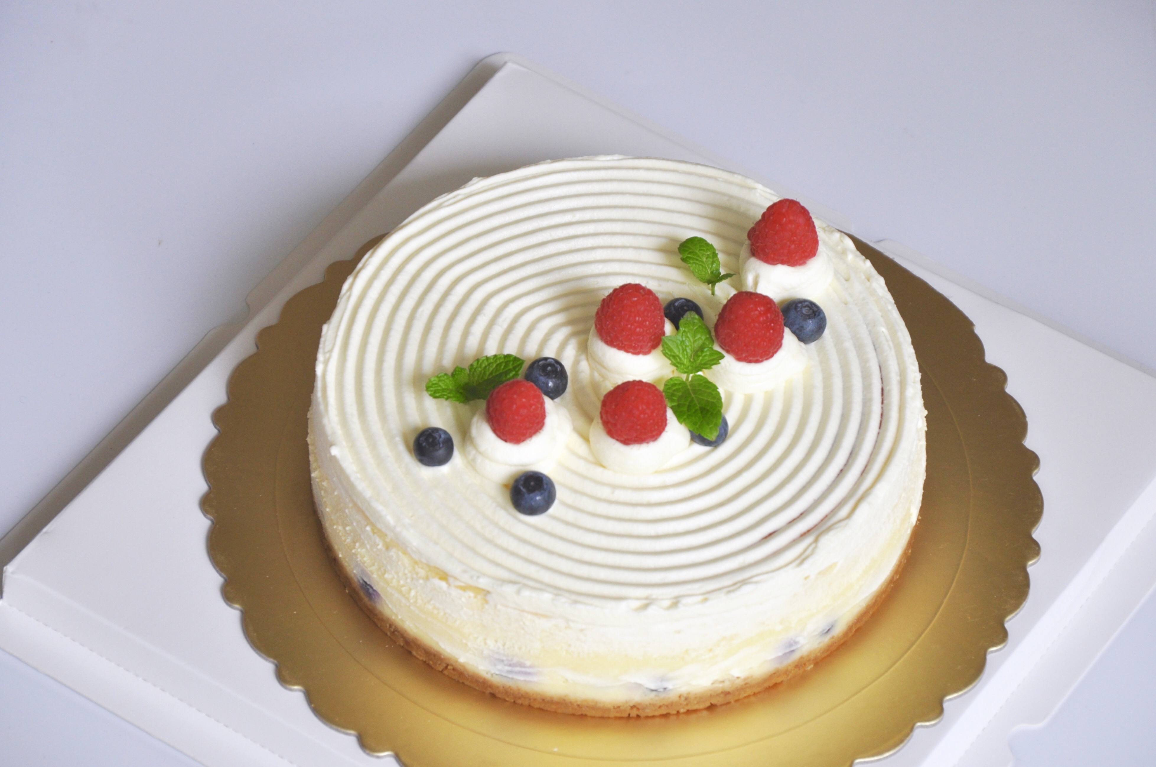 Kiri奶油芝士食譜——藍莓重芝士蛋糕的做法 步骤9