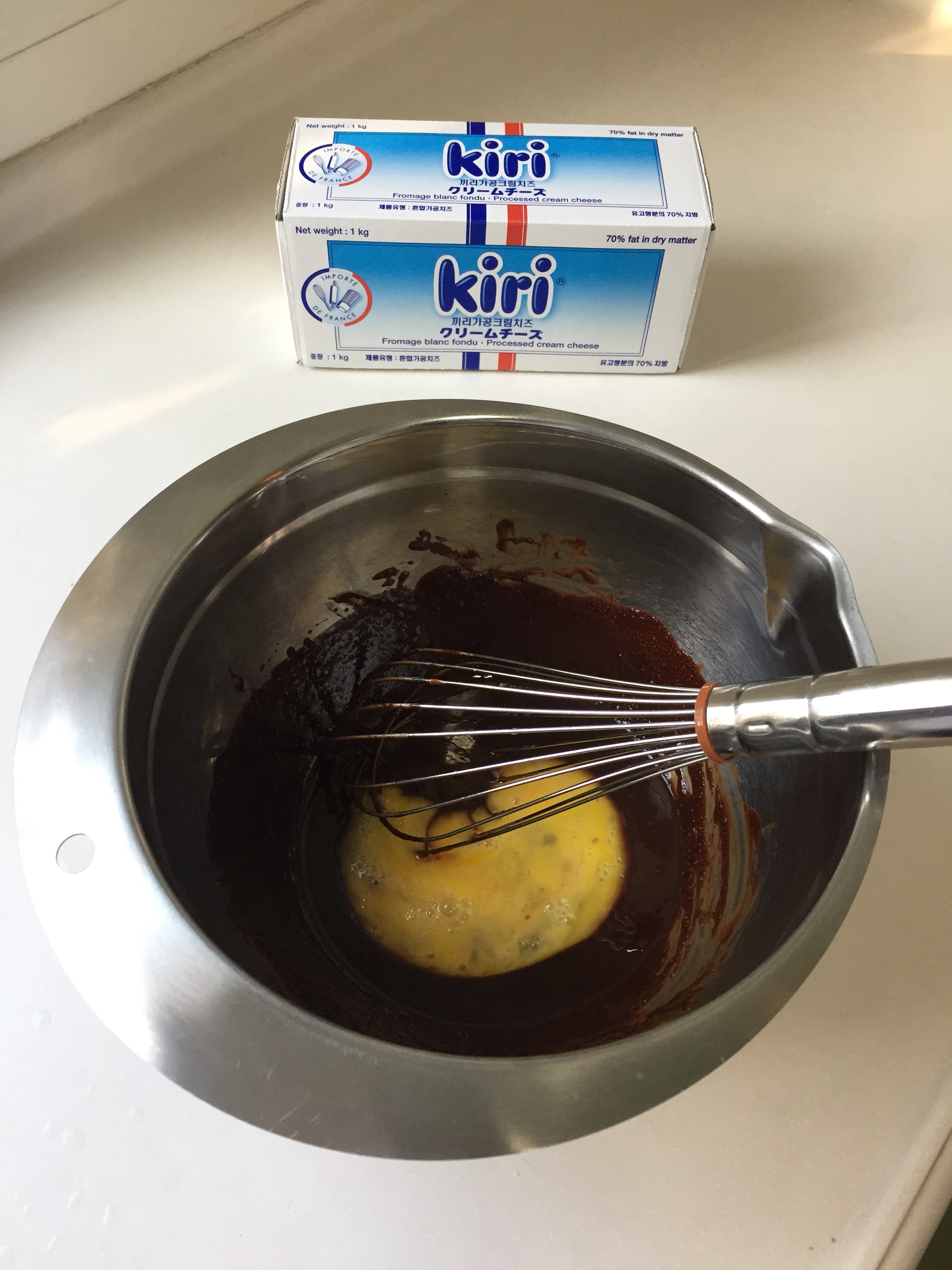 Kiri奶油芝士食譜——芝士布朗尼蛋糕的做法 步骤4