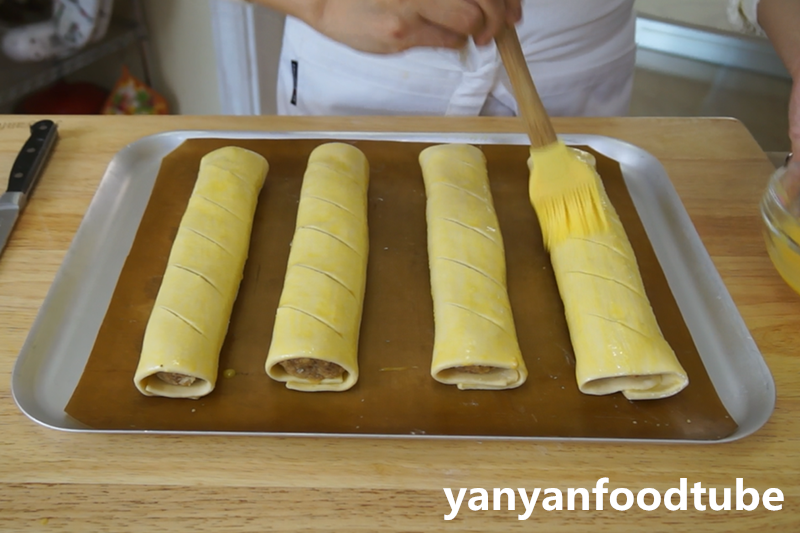 千層酥香腸卷 Sausage Roll的做法 步骤7