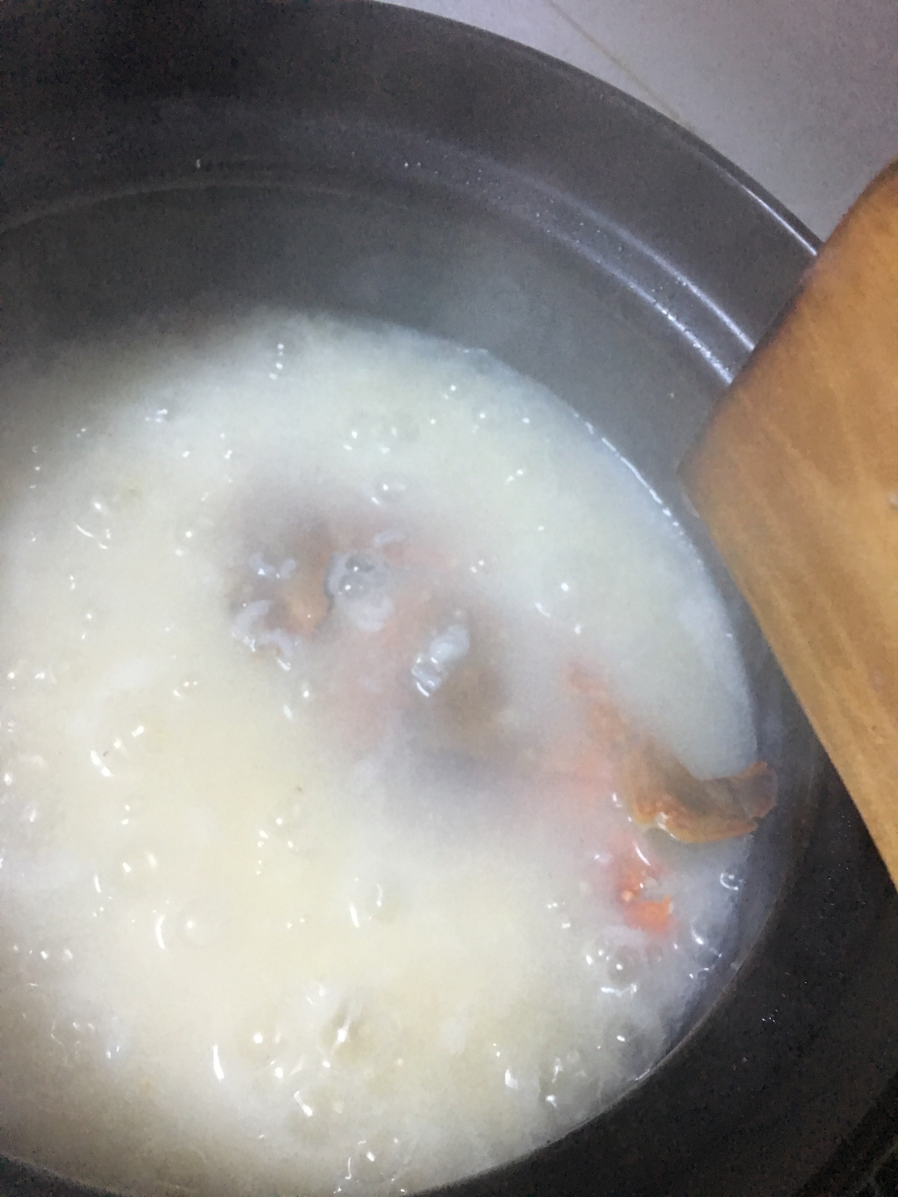 梭子蟹煮粥的做法 步骤4