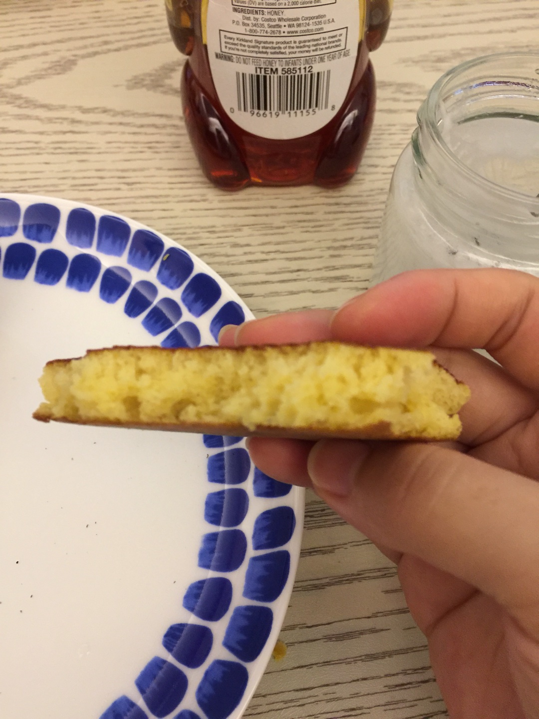 玉米麪無油松餅的做法 步骤4