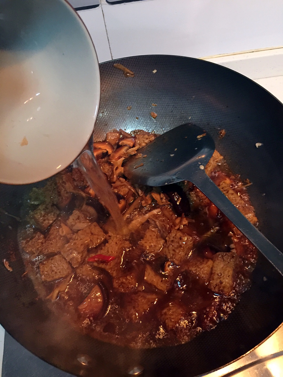 （ 梅乾菜版 ）紅燒香菇烤麩的做法 步骤11