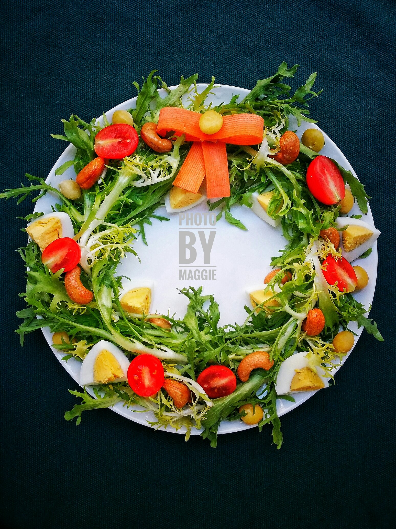 聖誕蔬菜花環沙拉的做法 步骤1