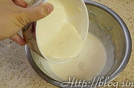 燙麪輕乳酪蛋糕的做法 步骤5