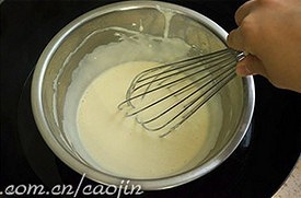 燙麪輕乳酪蛋糕的做法 步骤6