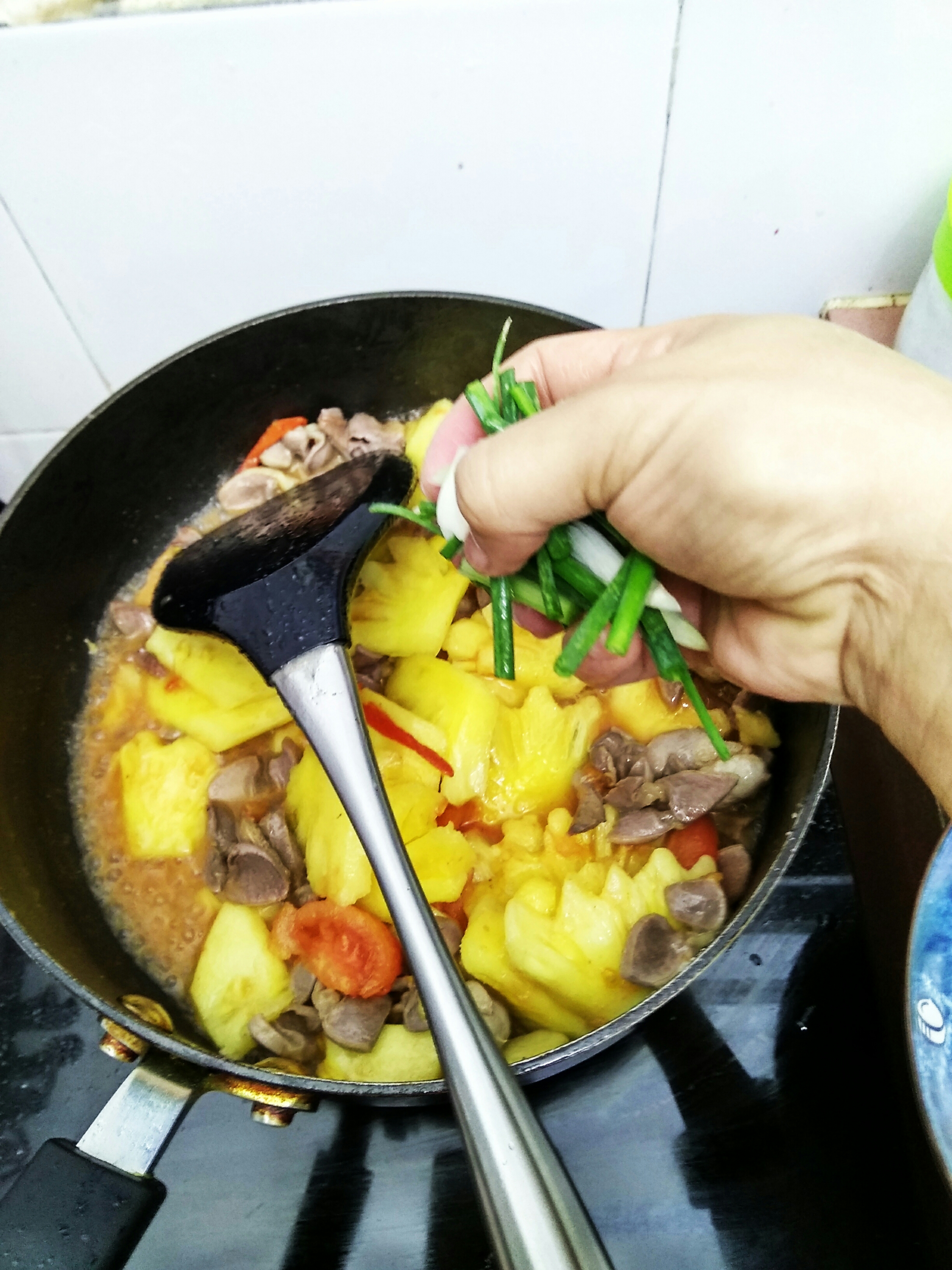 菠蘿（鳳梨）炒雞胗的做法 步骤16