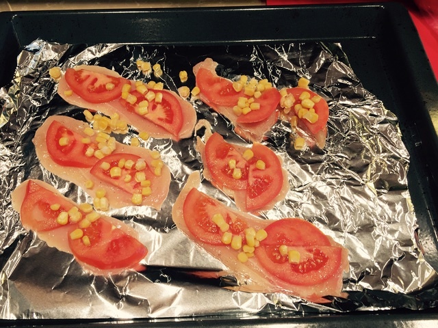 減肥餐：番茄玉米烤雞胸的做法 步骤3