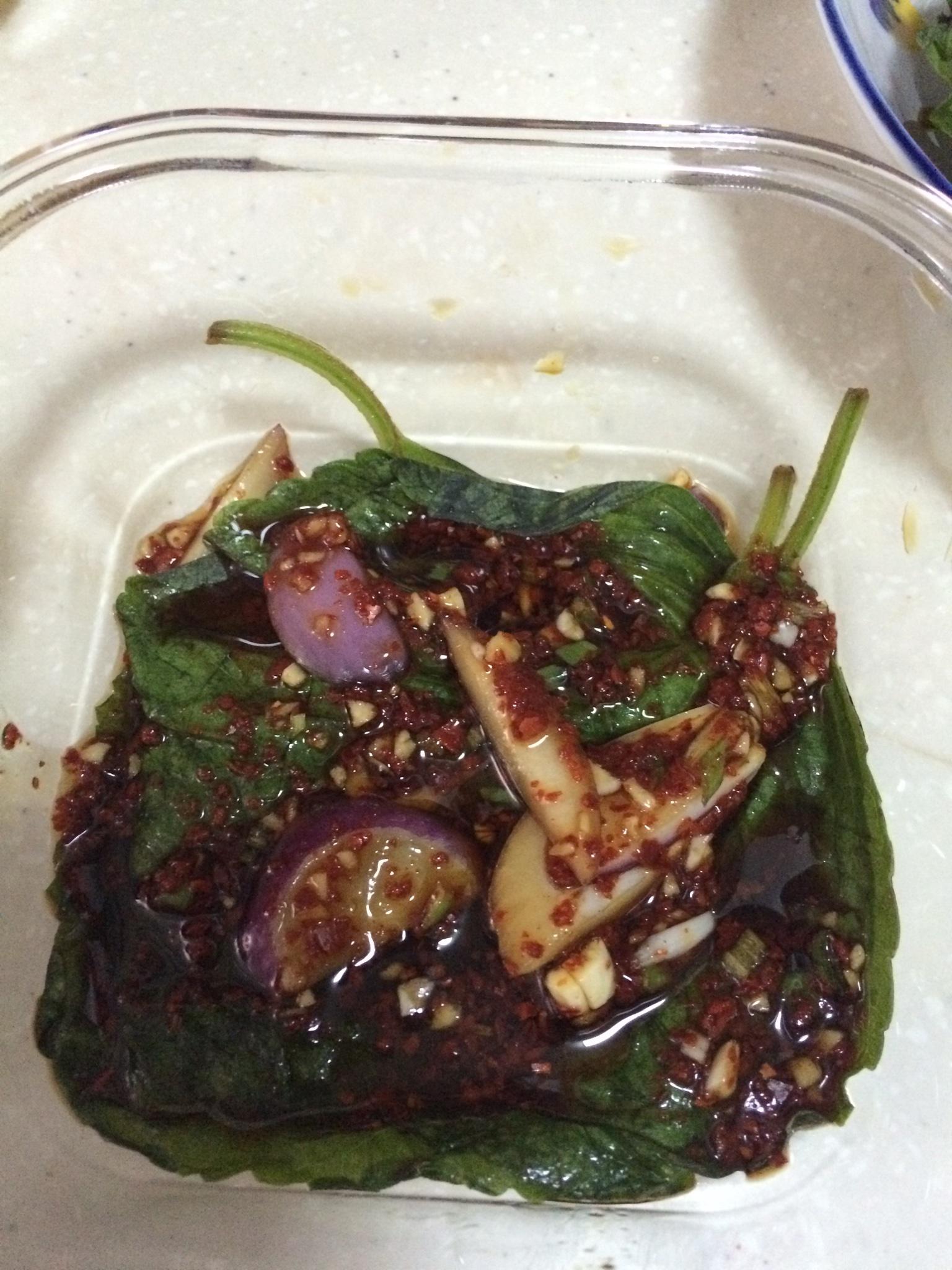 韓式蘇子葉小菜的做法 步骤4