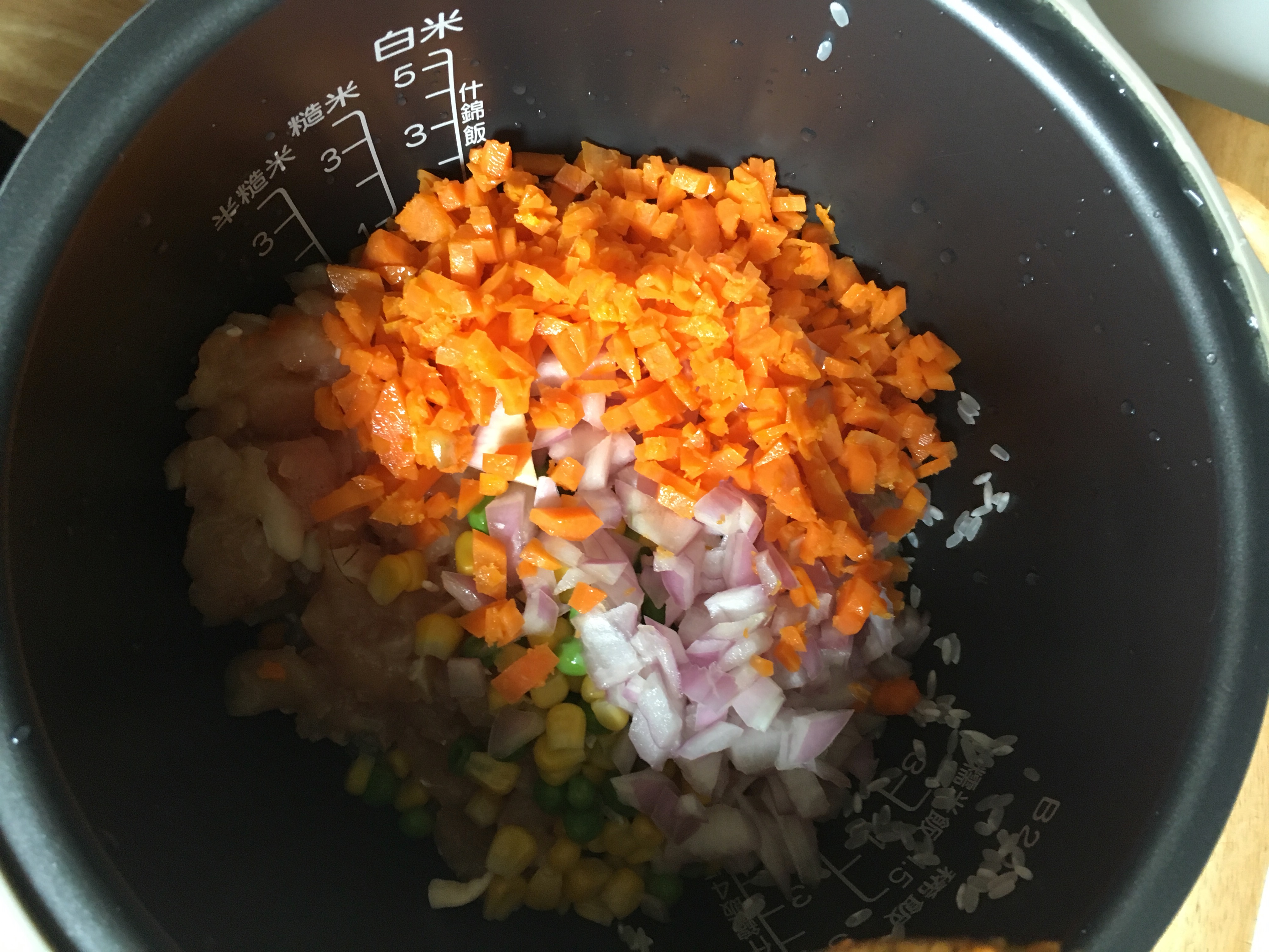 雞肉蔬菜燜飯（兒童食譜）的做法 步骤6