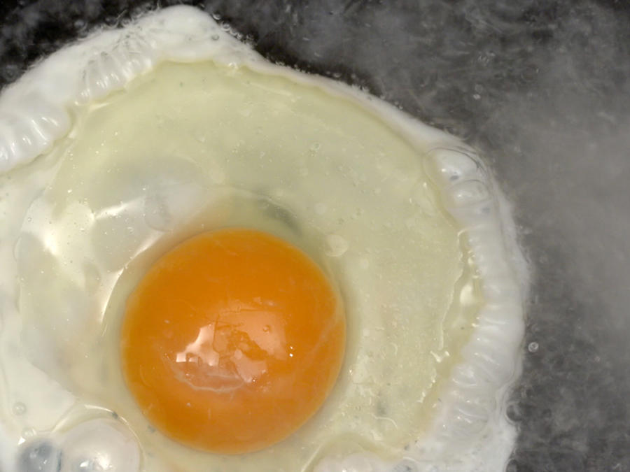 太陽蛋 溏心蛋 蒸蛋的做法 步骤3