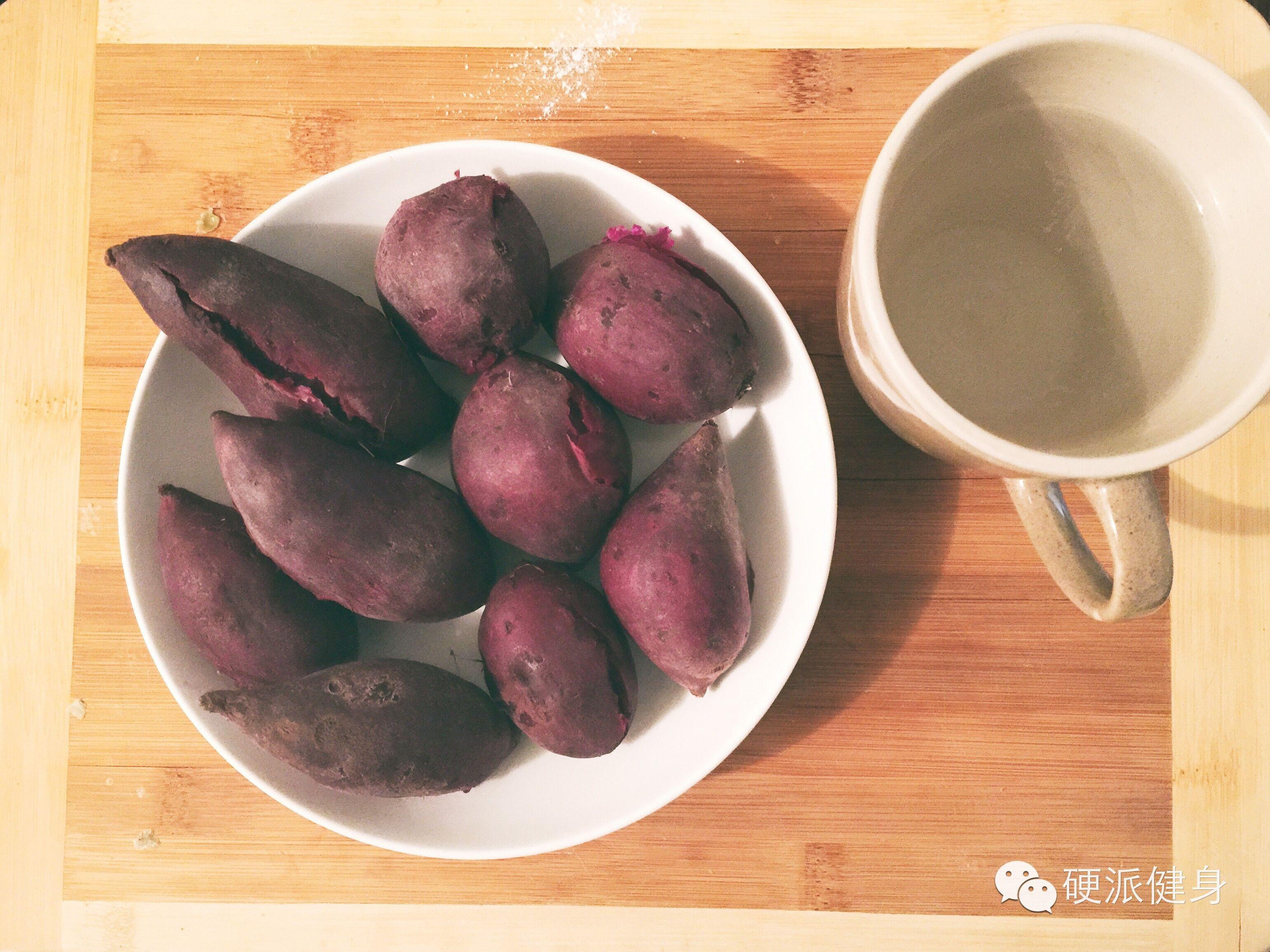 超低卡的紫薯湯圓 沒有豬油沒有糖！的做法 步骤1