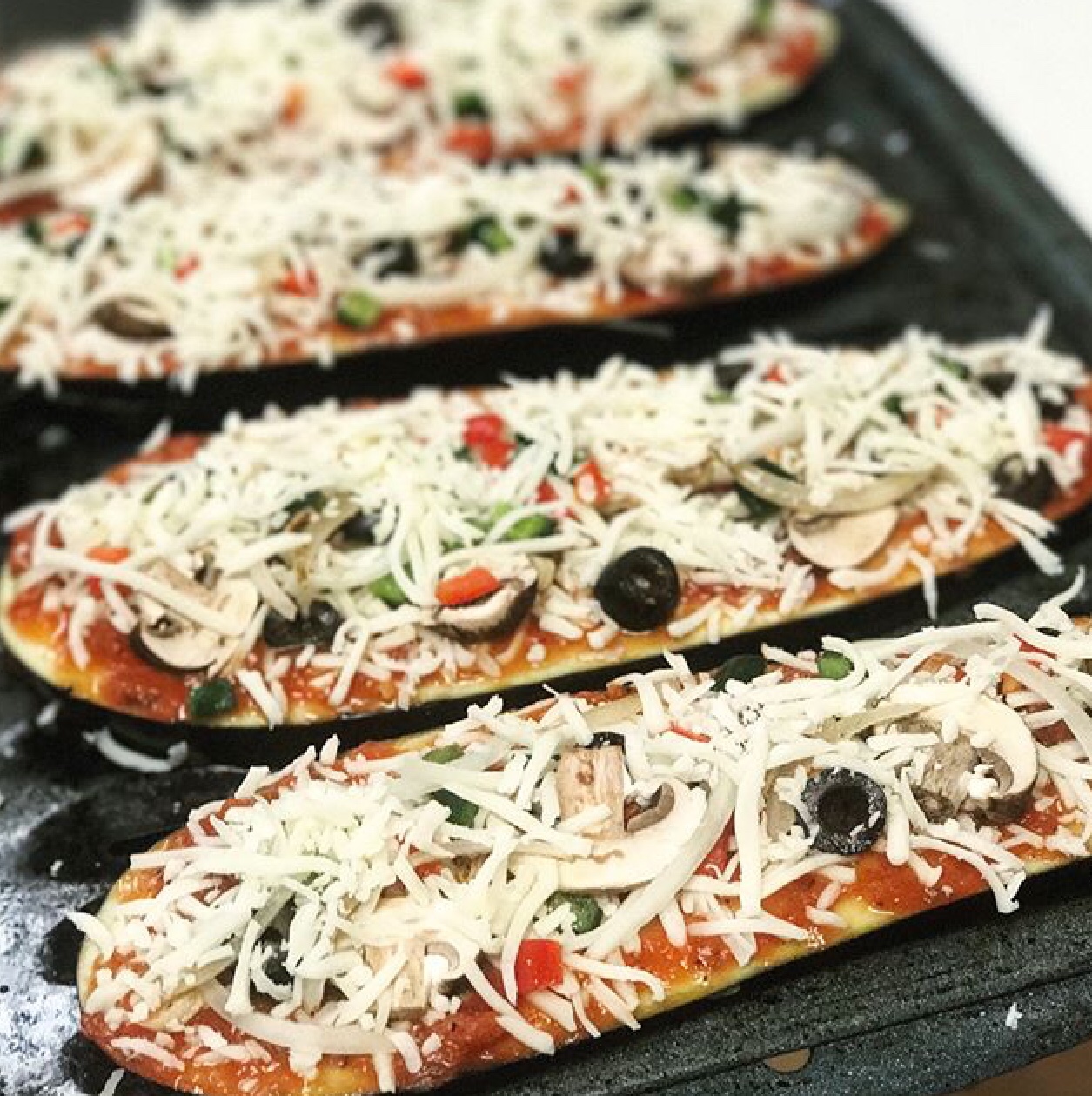 【低碳水】茄子披薩Eggplant Pizza的做法 步骤4
