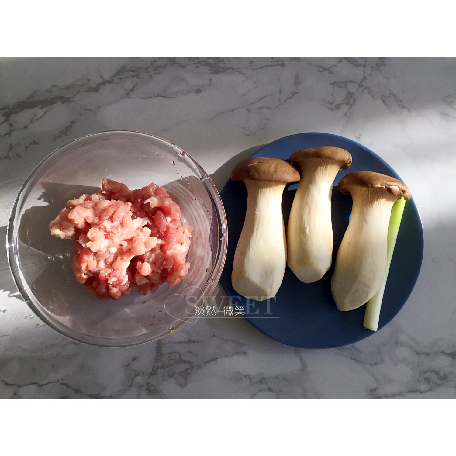 杏鮑菇釀肉卷的做法 步骤1