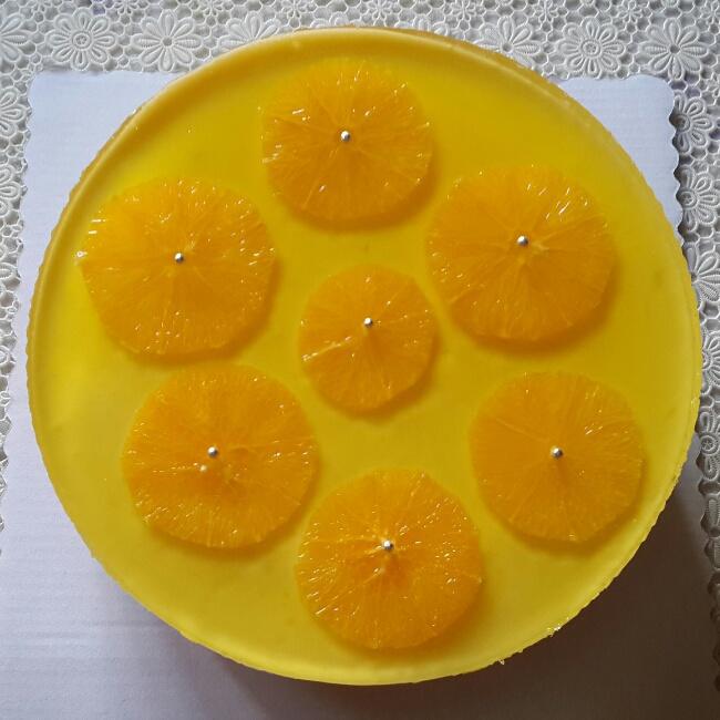 鮮橙酸奶慕斯蛋糕的做法 步骤8