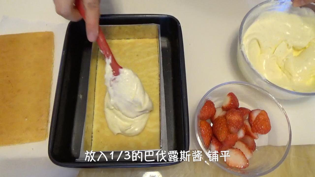 草莓慕斯蛋糕（視訊菜譜）的做法 步骤15