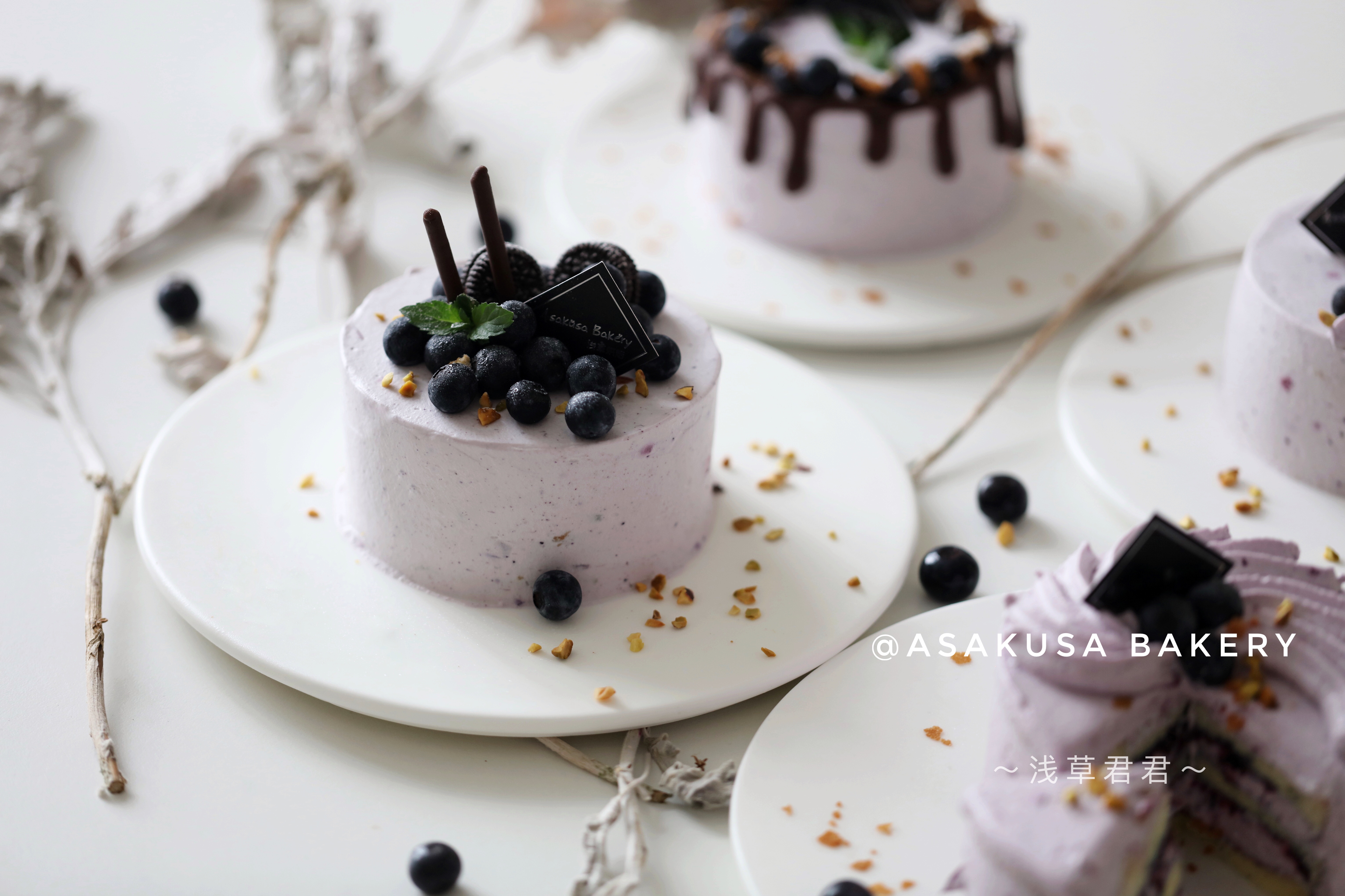 藍莓奶油小蛋糕的做法 步骤3