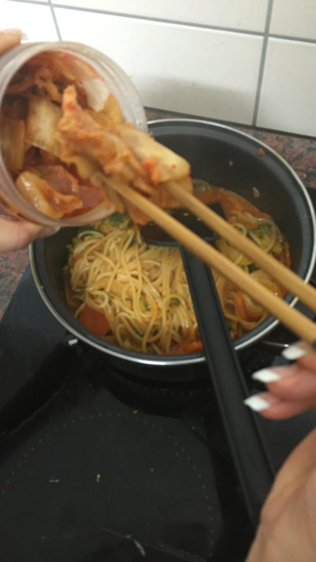 韓國辣醬炒麪的做法 步骤13