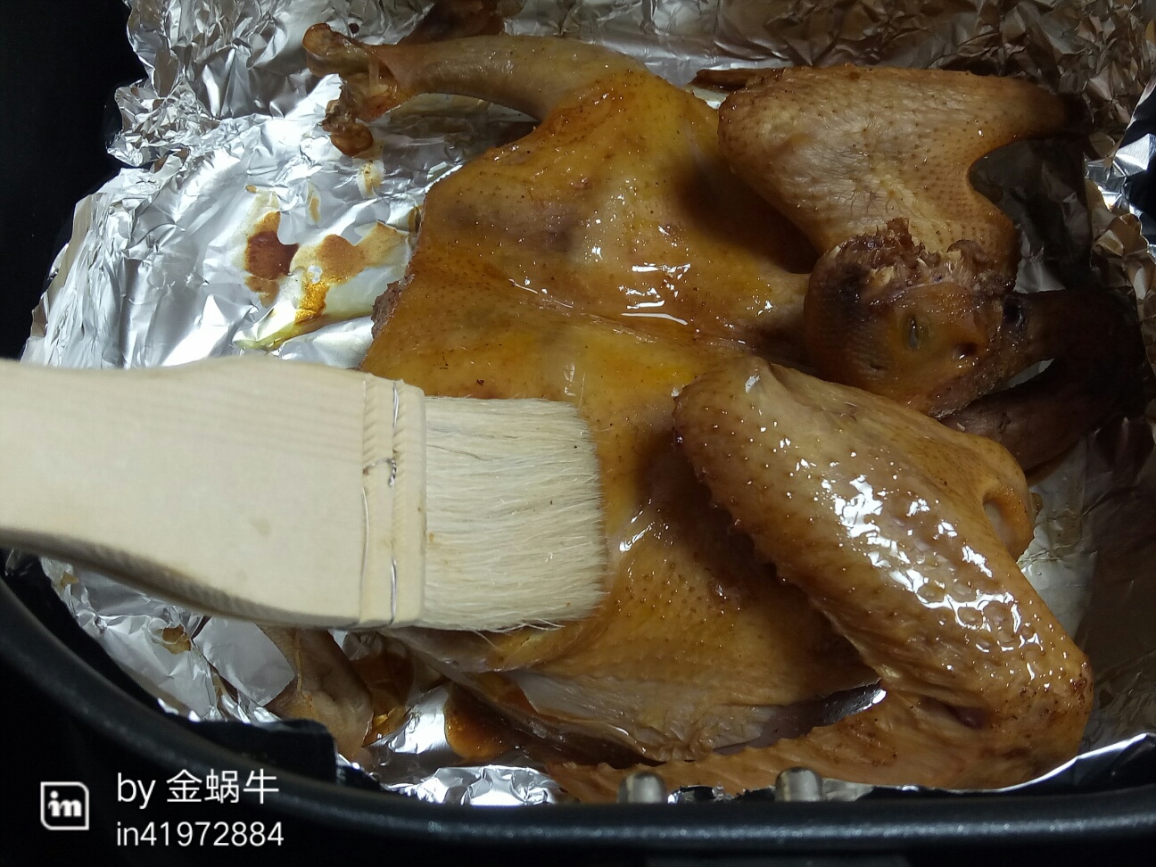 空氣炸鍋版—烤乳鴿的做法 步骤4