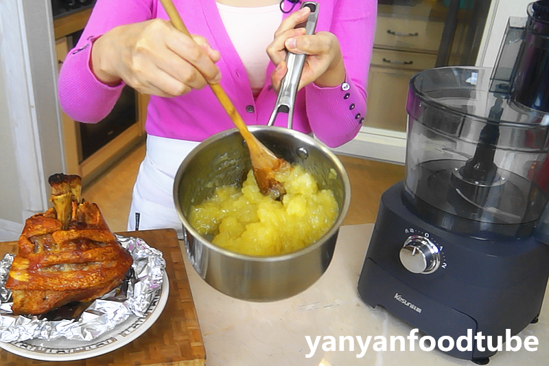 烤豬肘配蘋果醬 Roast Leg of Pork with Apple sauce的做法 步骤8