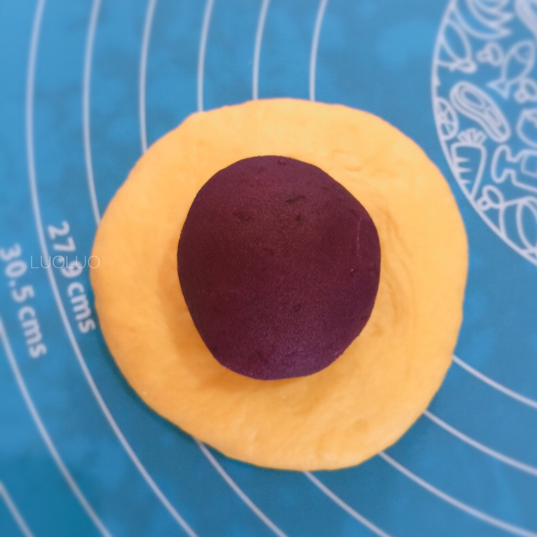 奶香南瓜紫薯麪包圈-鬆軟甜香的做法 步骤6